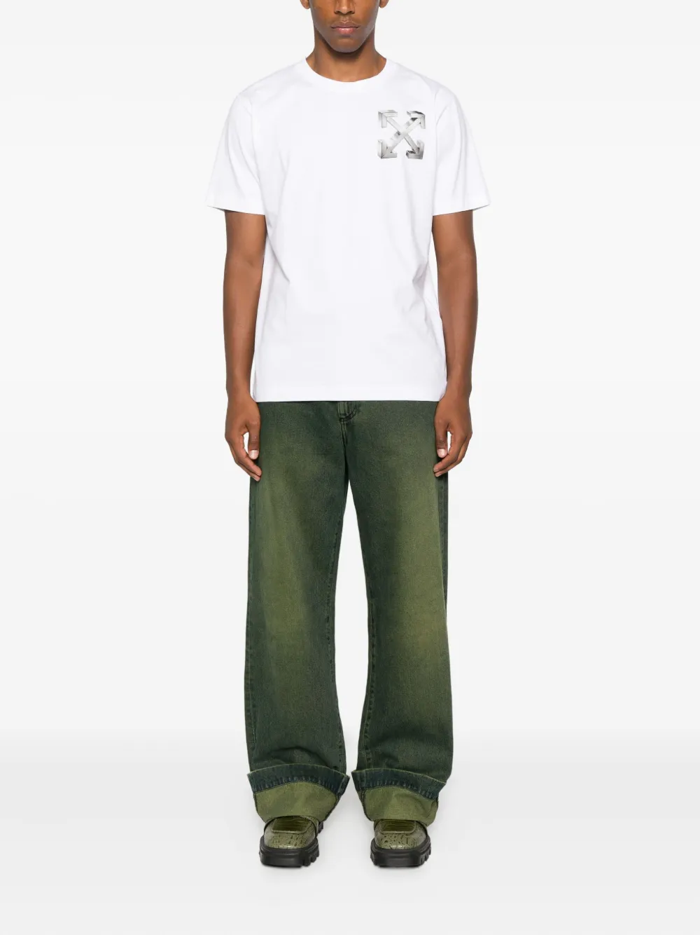 Off-White Arrows-print T-shirt - Wit