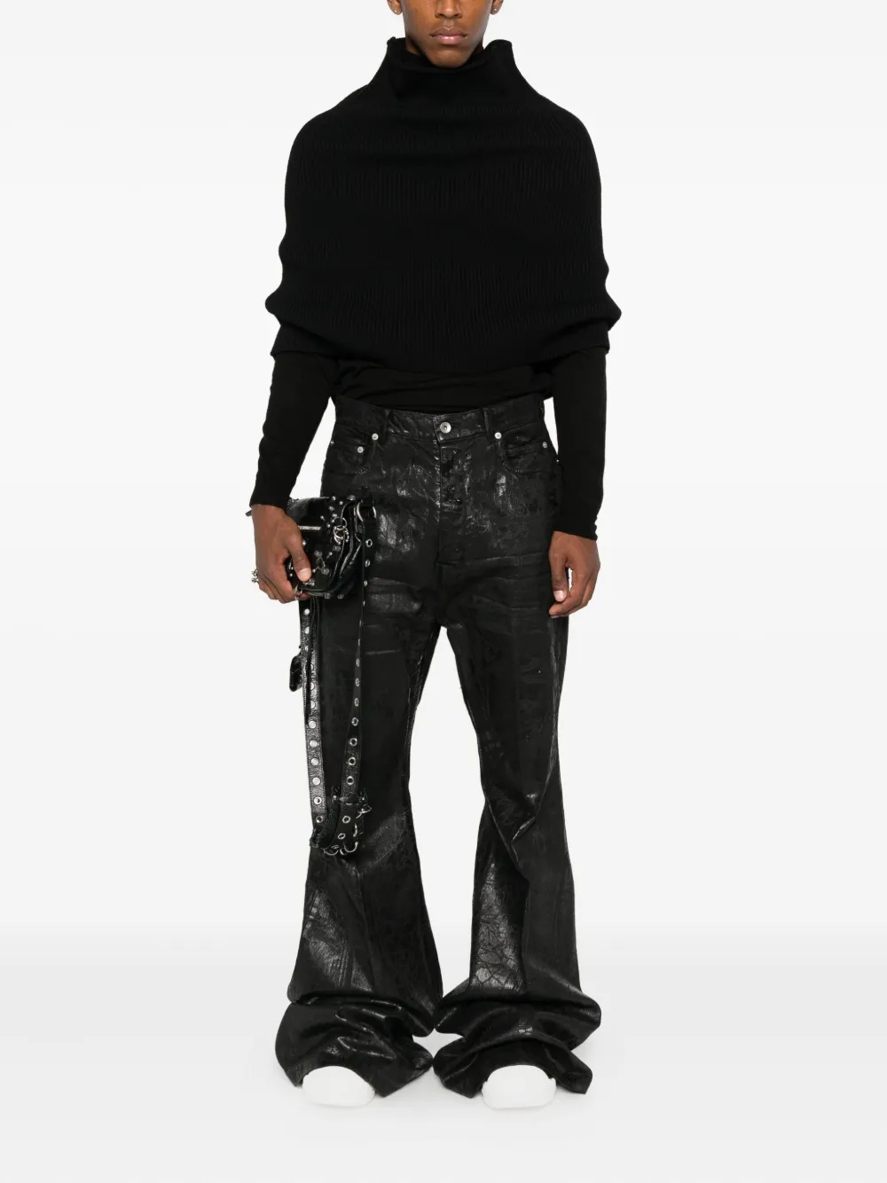 Rick Owens Knitted Skirt In Black