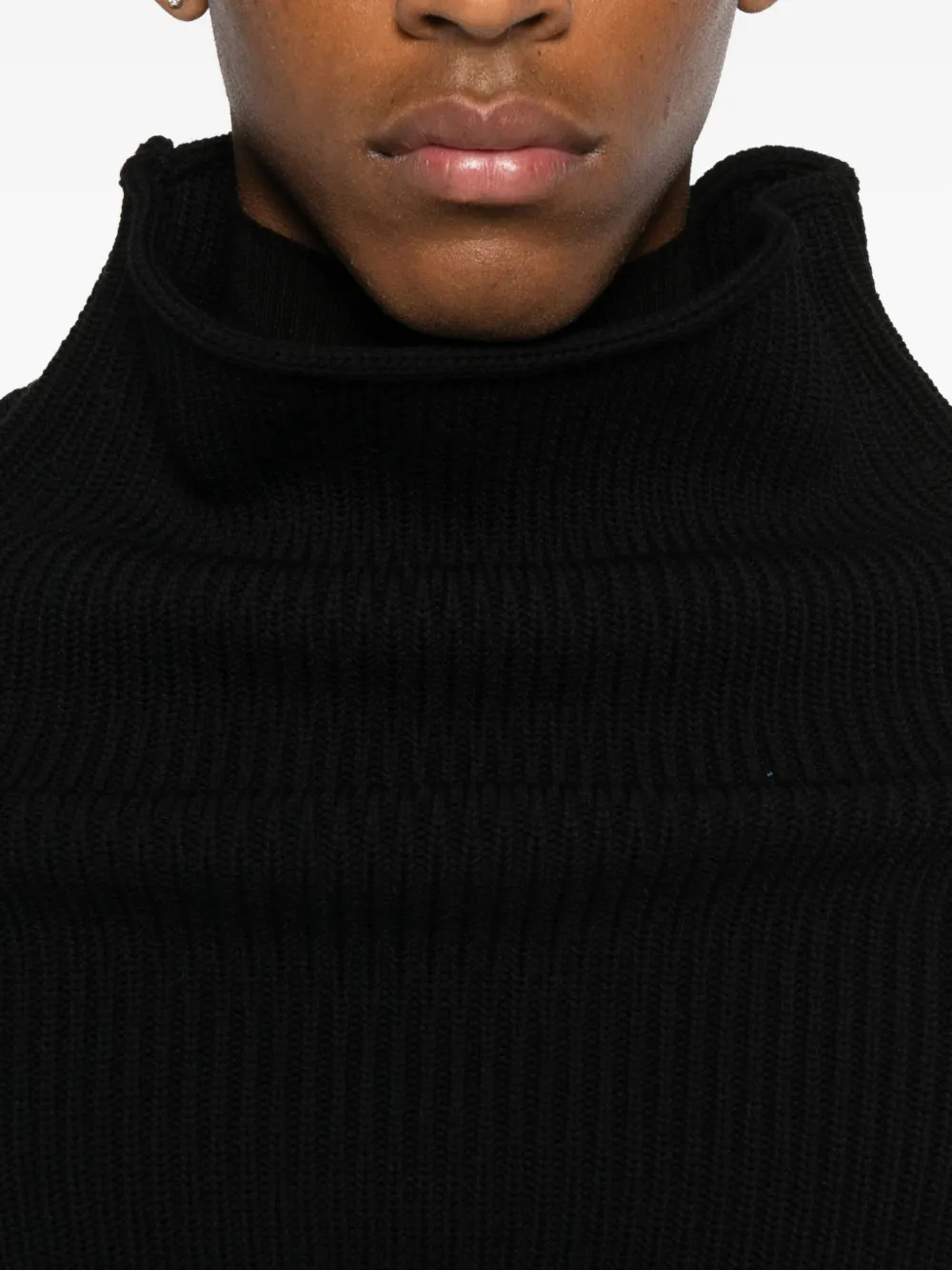 Rick Owens Knitted Skirt In Black