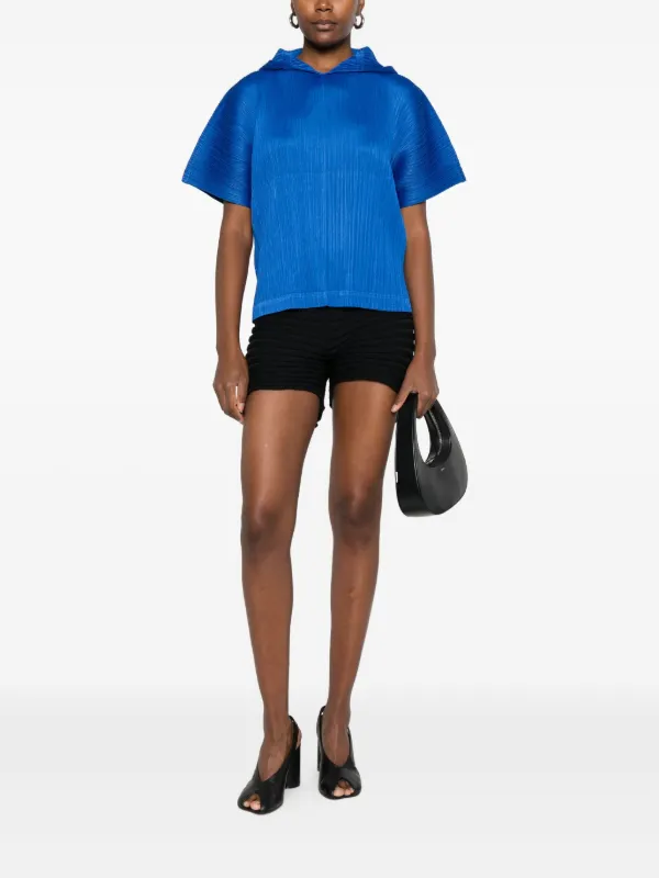 Pleats Please Issey Miyake プリーツ フーデッド Tシャツ