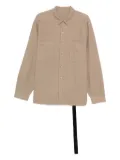 Rick Owens DRKSHDW patch-pocket cotton shirt - Neutrals