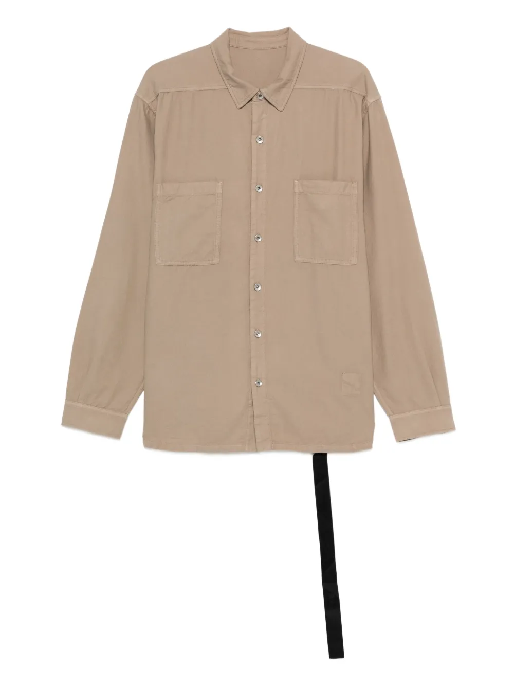 Rick Owens DRKSHDW patch-pocket cotton shirt | Neutrals | Image 1
