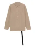 Rick Owens DRKSHDW patch-pocket cotton shirt - Neutrals