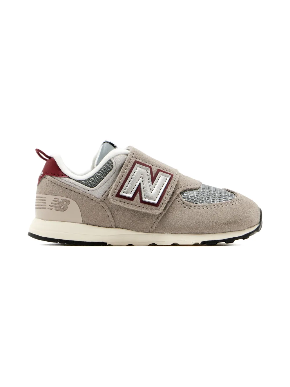 New Balance Kids 574 logo-detail sneakers Brown