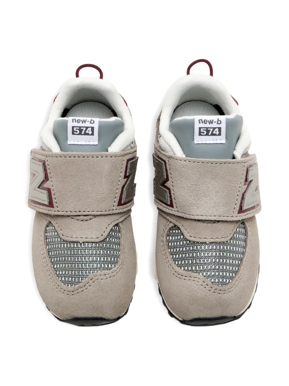 New Balance Kids 574 logo-detail sneakers Brown