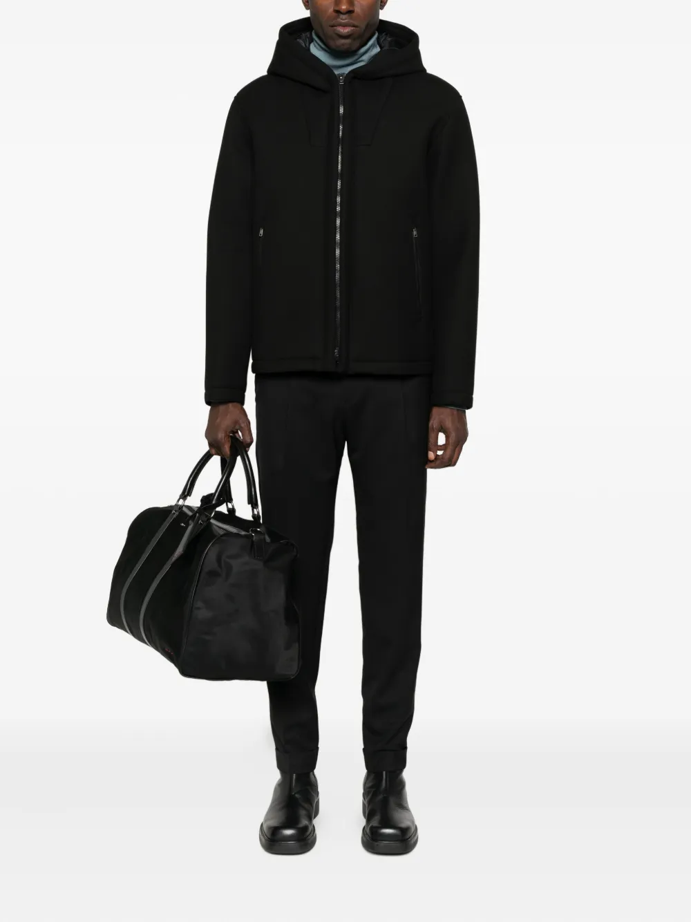 Briglia 1949 Pleated-cuffed Trousers In Black