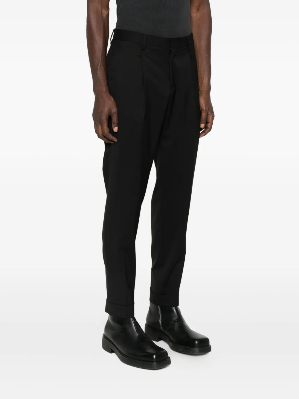 Briglia 1949 Pleated-cuffed Trousers In Black