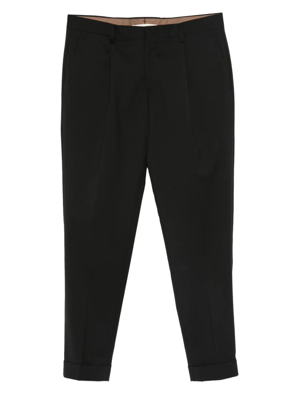 Briglia 1949 pleated-cuffed trousers | Black | Image 1