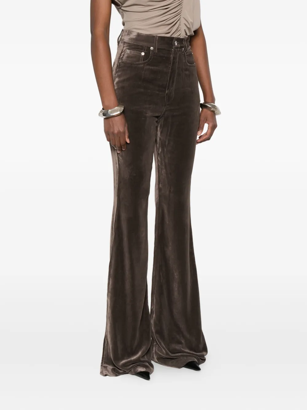 Rick Owens Multi-pocket Casual Pants In Brown