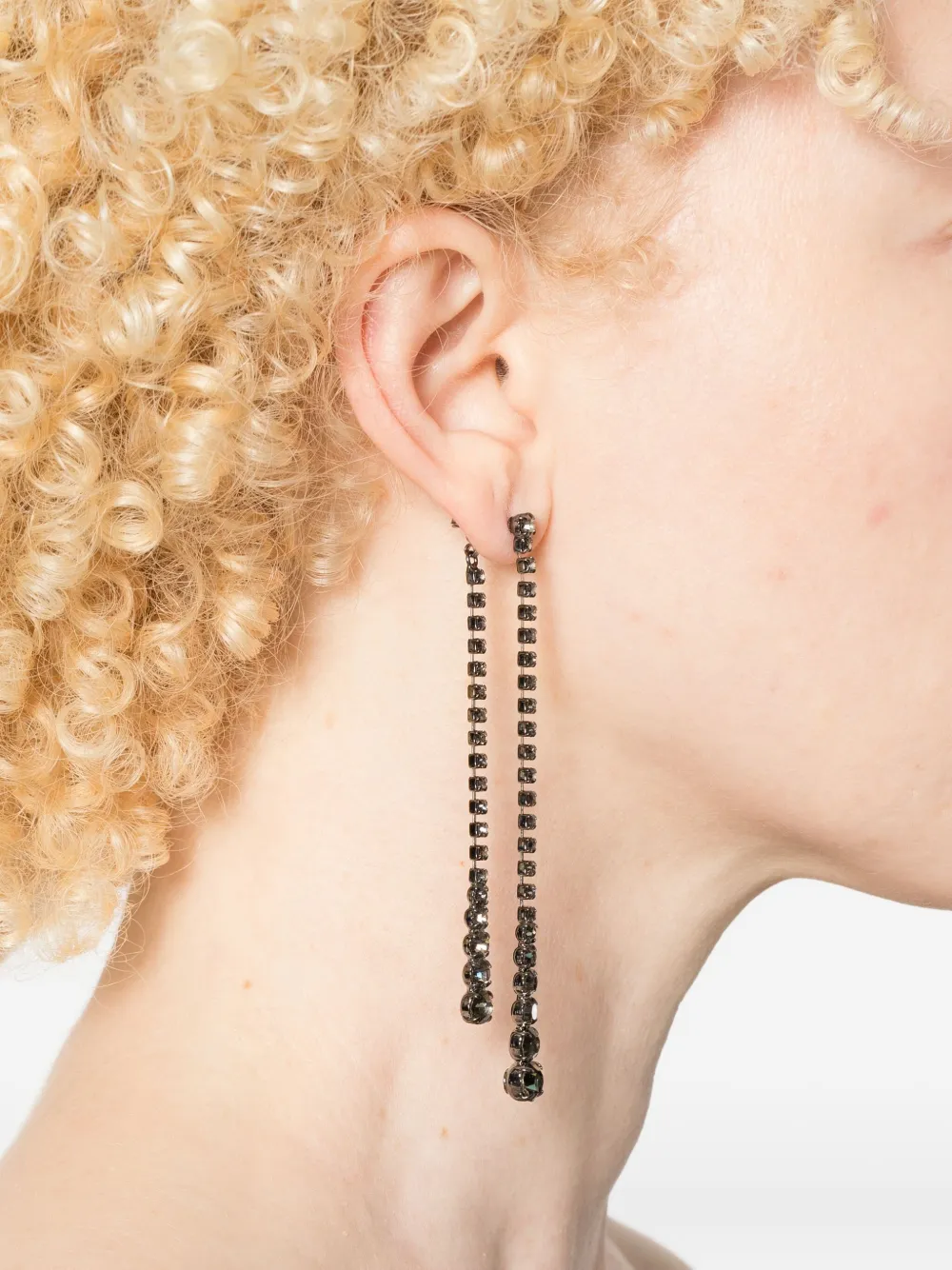 Helene Zubeldia crystal-drop earrings - Zilver