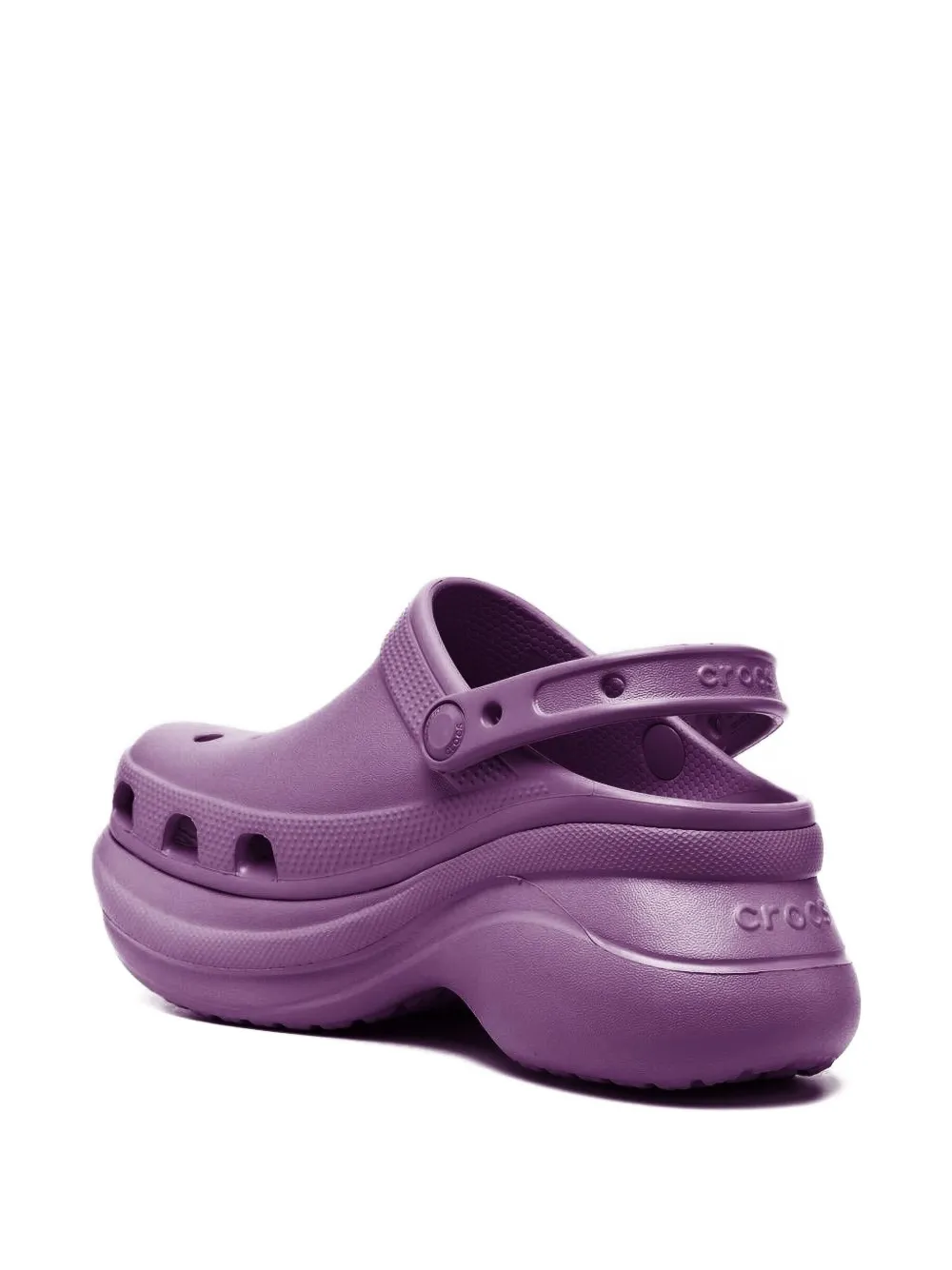 Crocs Platform Clog Sandals In Purple