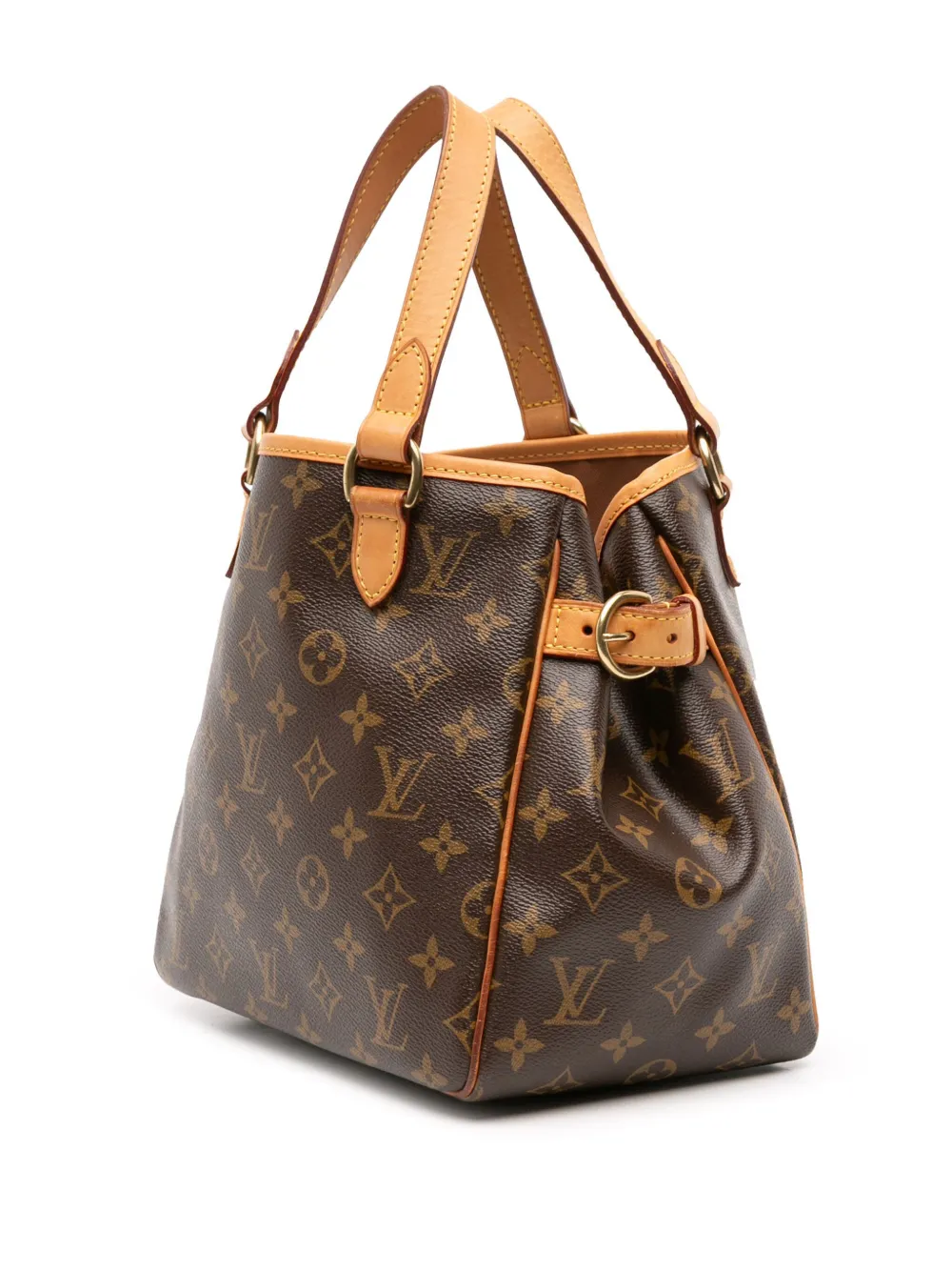 Pre-owned Louis Vuitton 2006 Monogram Batignolles Vertical Pm Handbag In Brown