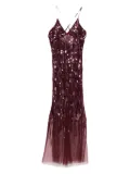 Elisabetta Franchi sequin-embellished maxi dress - Red
