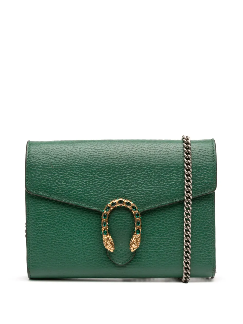 Gucci Pre-Owned 2016-2025 レザー ディオニュソス ウォレットオンチェーン ショルダーバッグ - グリーン Gucci Pre-Owned 2016-2025 レザー ディオニュソス ウォレットオンチェーン ショルダーバッグ - グリーン