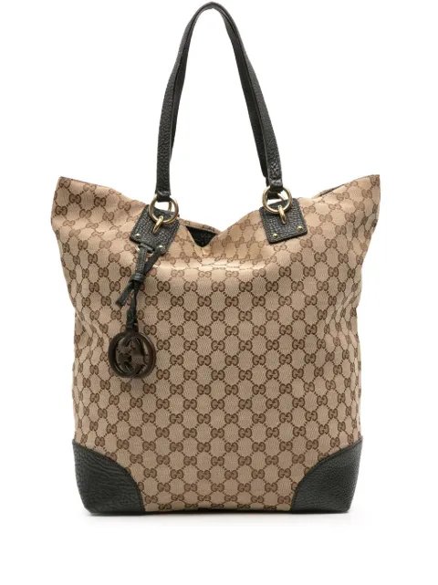 Gucci Pre-Owned 2016-2025 Large GG Canvas GG Charm tote bag