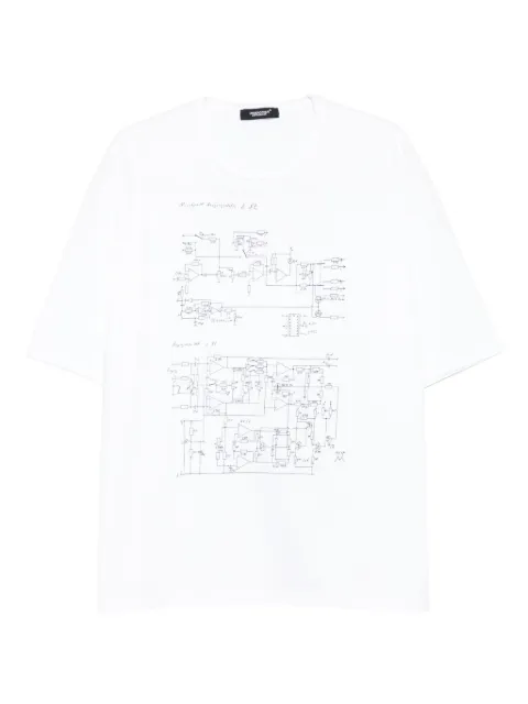 Undercover circuit-diagram graphic T-shirt