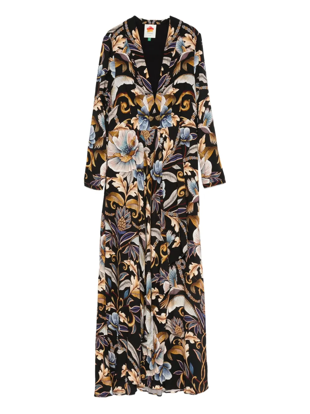 FARM Rio Snake Garden floral-print dress | Black | Image 1