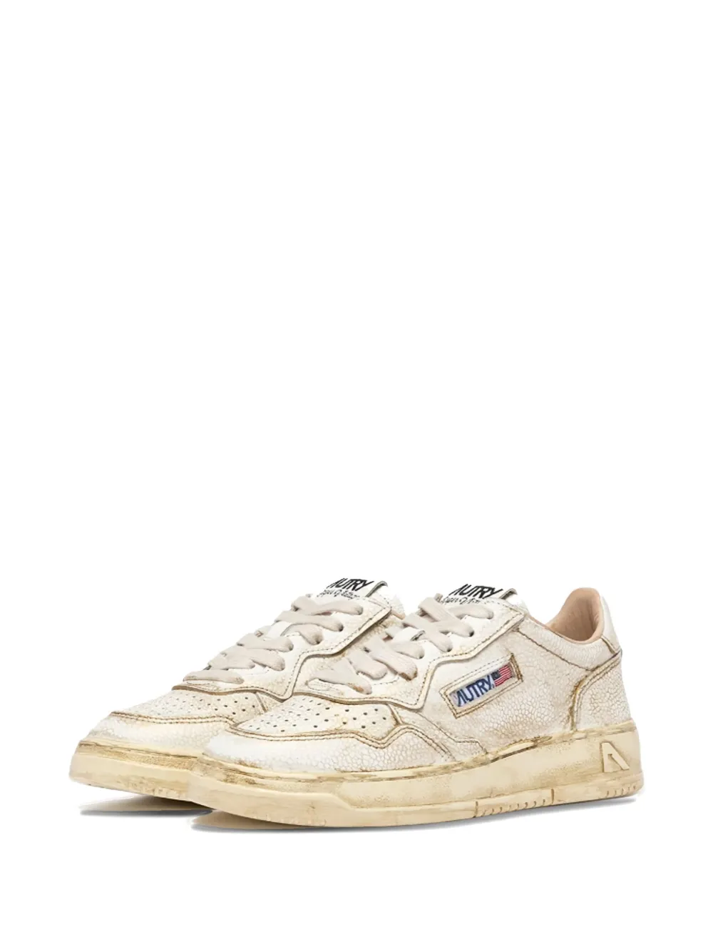 Autry Super Vintage leather sneakers - Beige