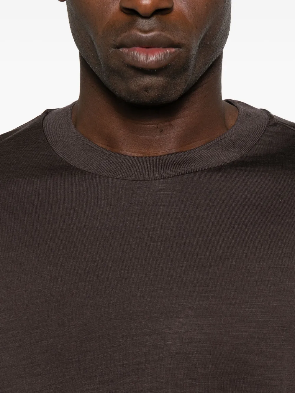 Herno Short-sleeve T-shirt In Brown