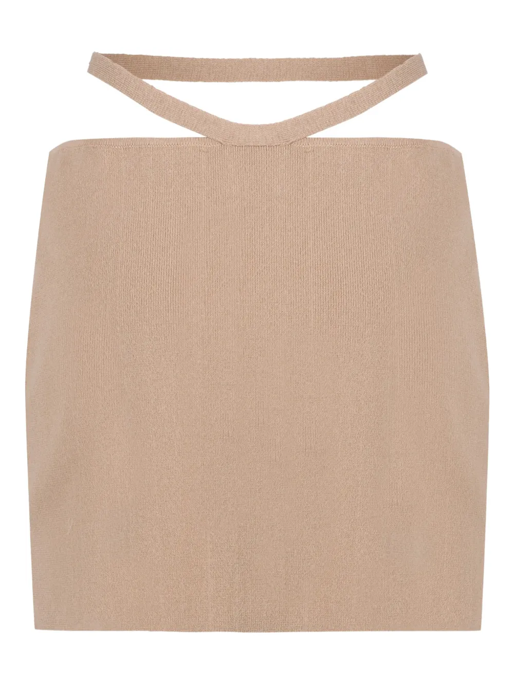 ANDREĀDAMO Satijnen rok - Beige