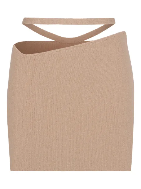 ANDREĀDAMO waist-strap mini skirt