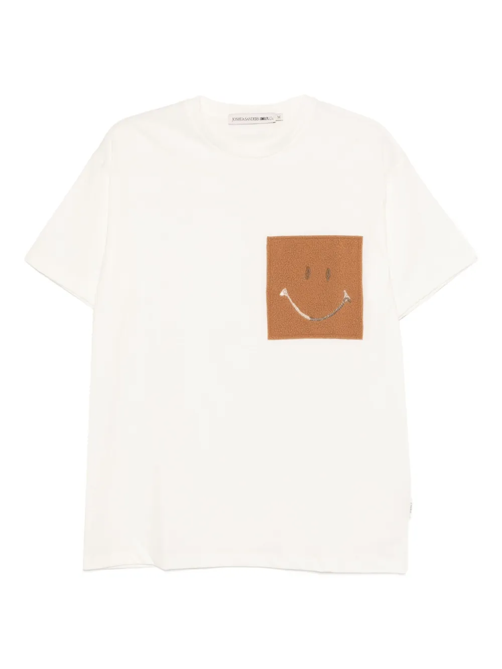 Joshua Sanders Smile-embroidered T-shirt In White