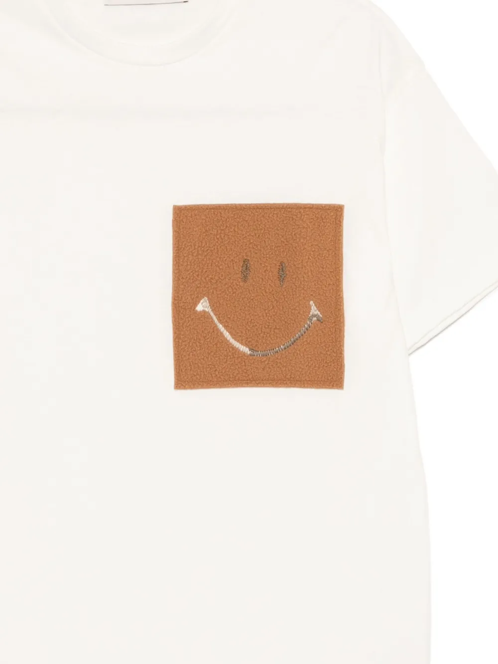 Joshua Sanders Smile-embroidered T-shirt In White