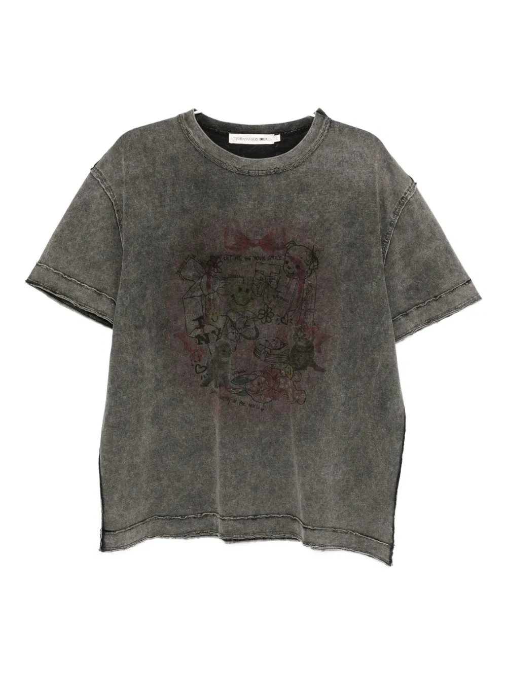 Joshua Sanders Cat-print T-shirt In Black