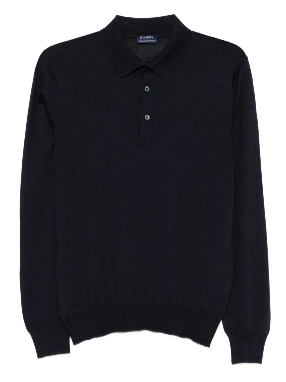 Barba polo-neck long-sleeve sweater | Blue | Image 1