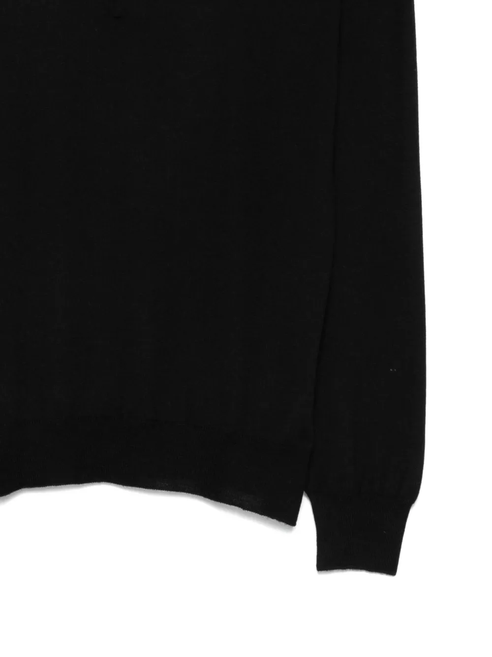 Barba Trui met polokraag en lange mouwen Zwart