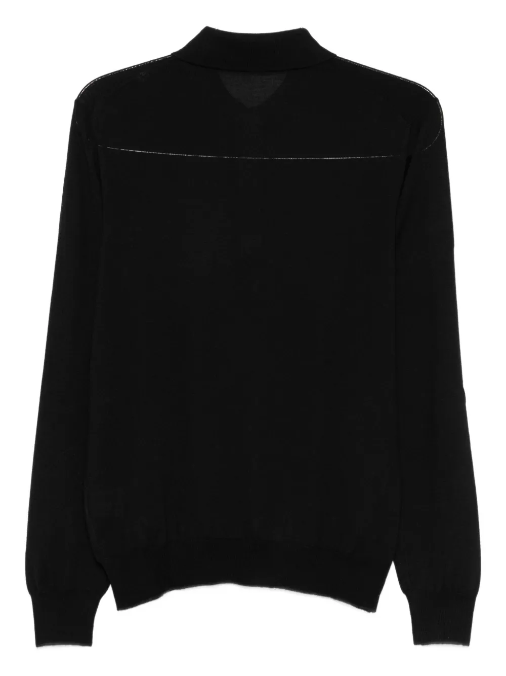 Barba polo-neck long-sleeve sweater - Zwart