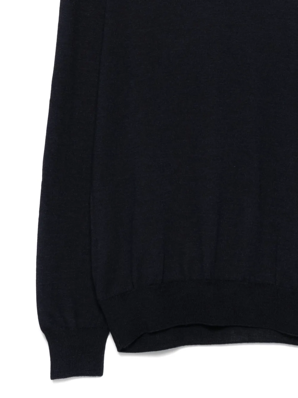 Barba Napoli Turtleneck Wool Sweater In Black