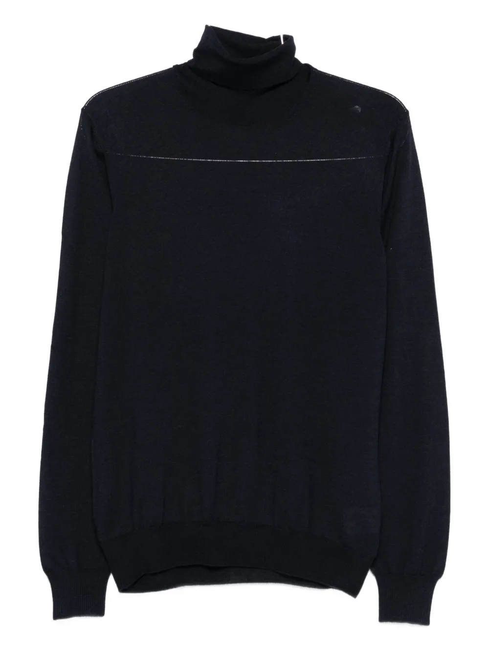 Barba Napoli Turtleneck Wool Sweater In Black