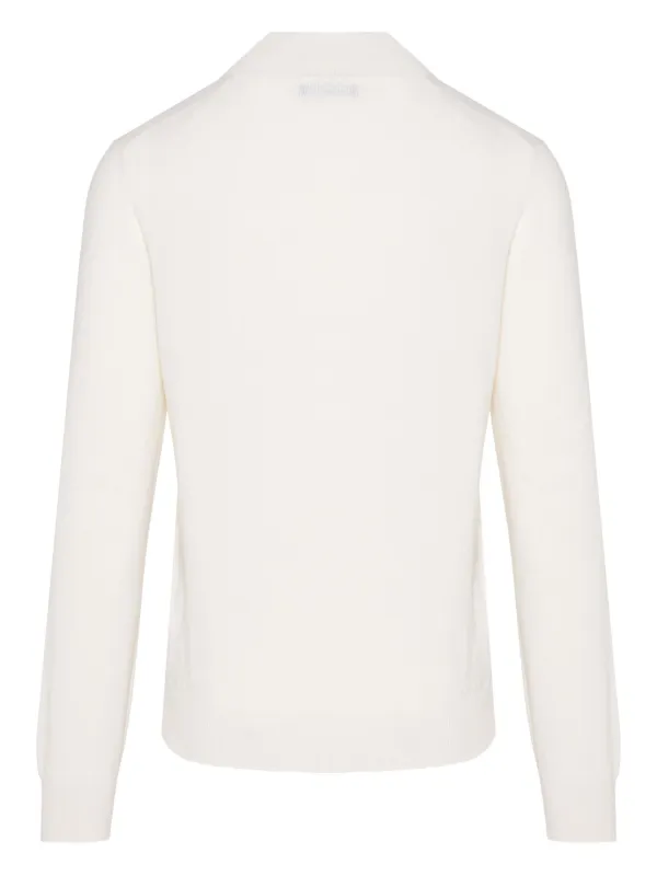 Barba zip-neck Cashmere Sweater White FARFETCH IN