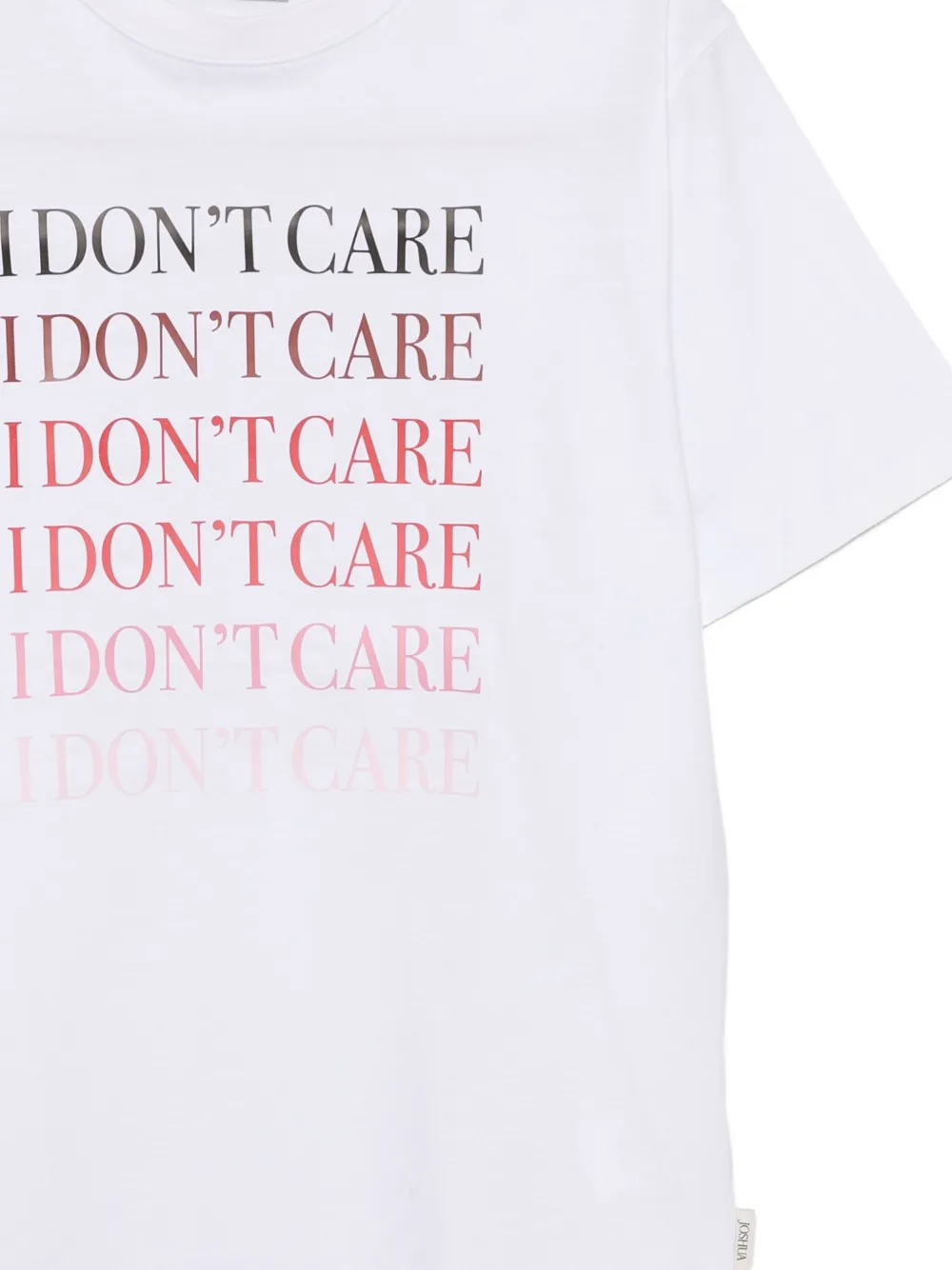 Joshua Sanders Slogan-embossed T-shirt In White