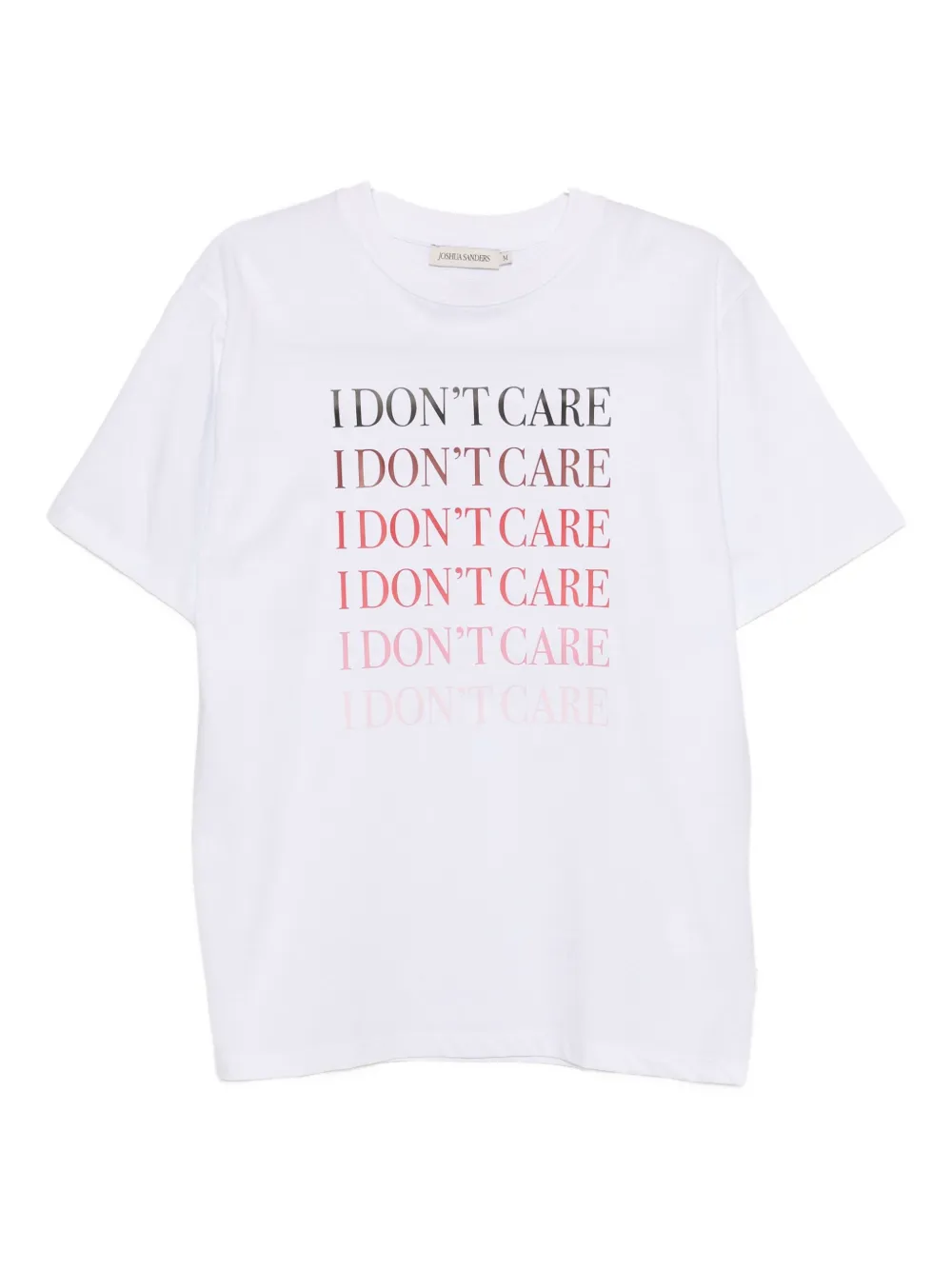 Joshua Sanders Slogan-embossed T-shirt In White