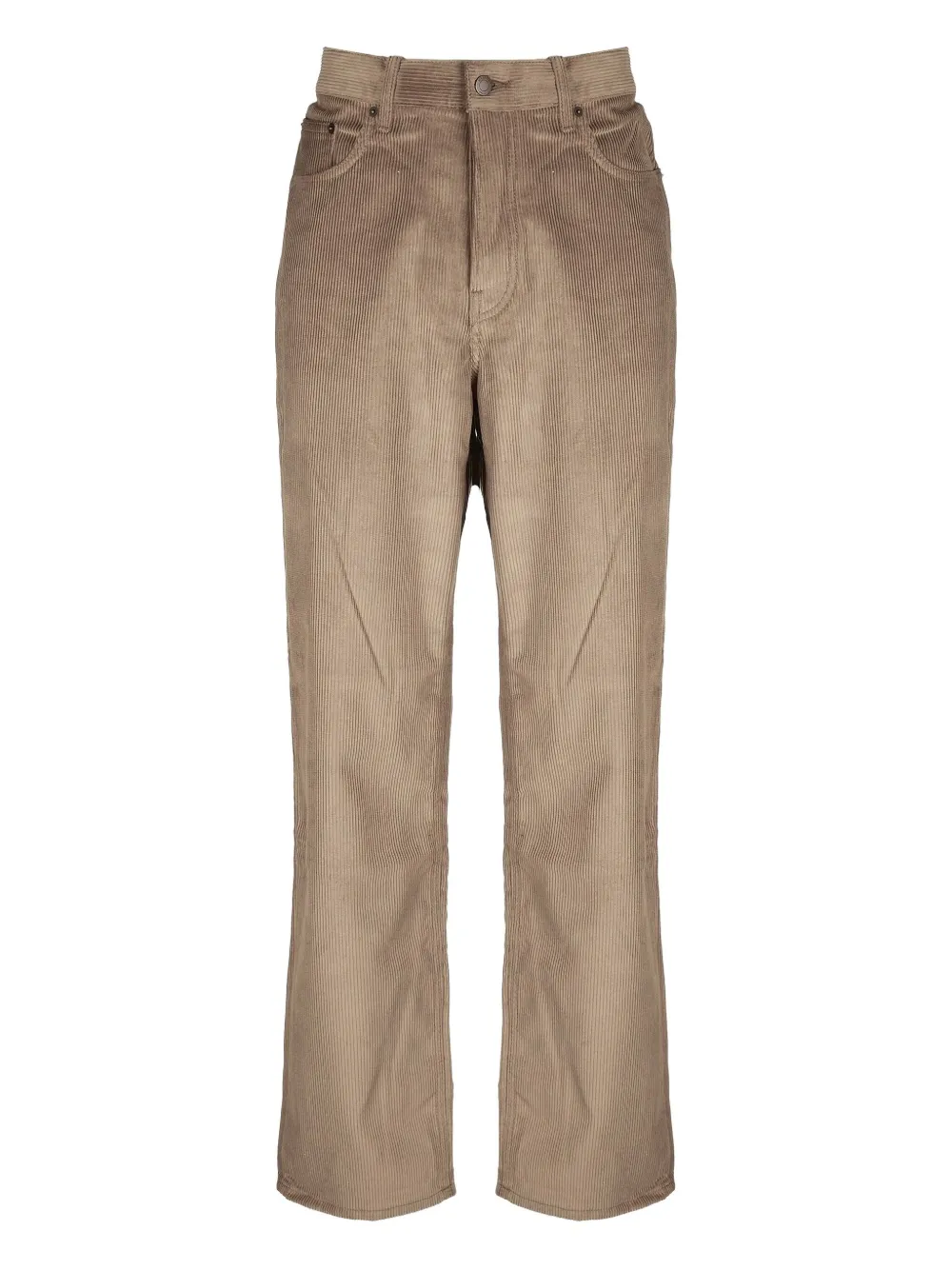 Haikure corduroy straight-leg trousers | Brown | Image 1