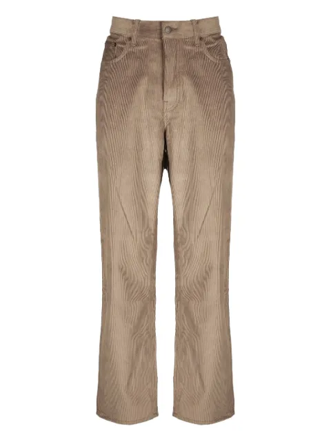Haikure corduroy straight-leg trousers