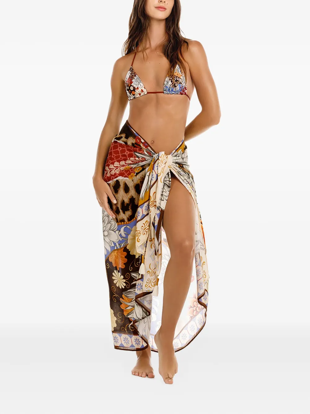 Agua Bendita Marine Quilt beach cover-up | Beach Cover-Ups | Image 2