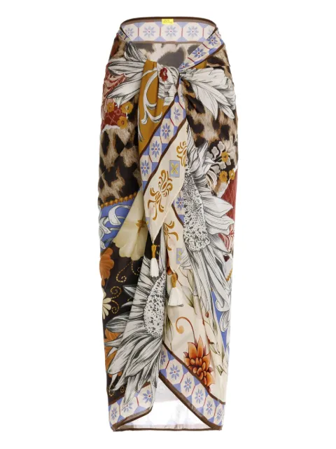 Agua Bendita Marine Quilt beach cover-up
