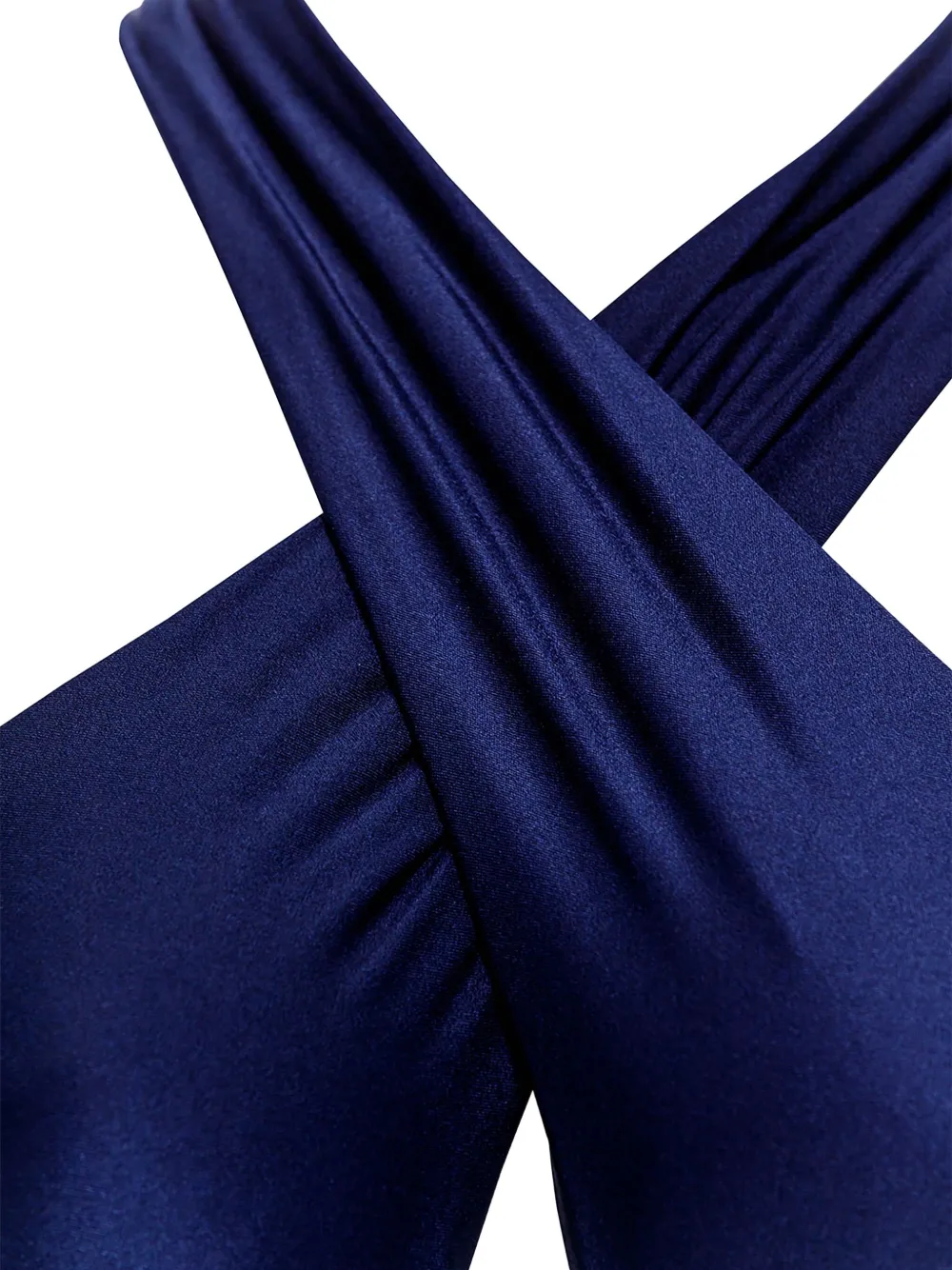 Agua Bendita Cross-front Swimsuit In Blue