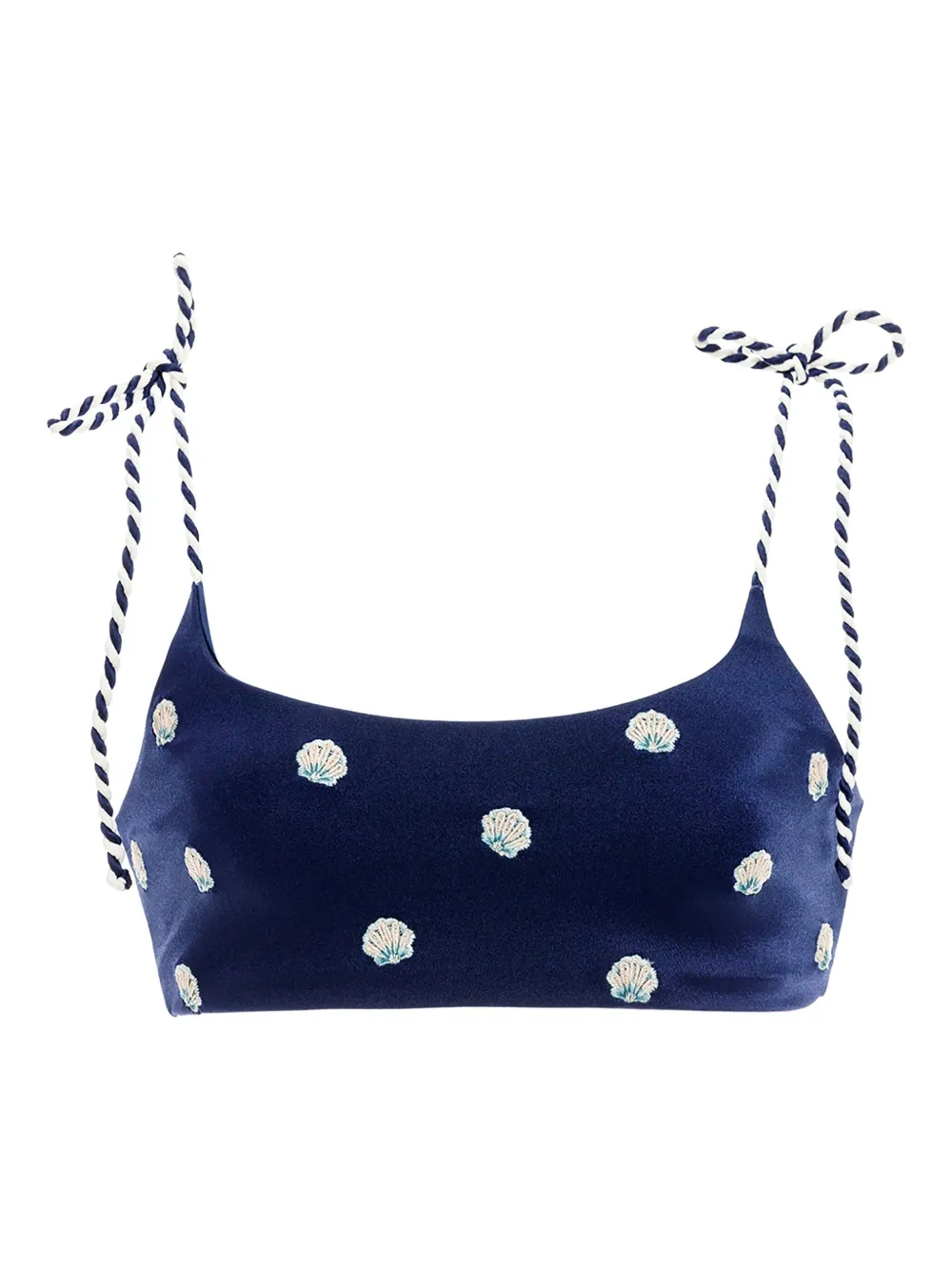 Agua Bendita Aya Sereia Bikini Top In Blue