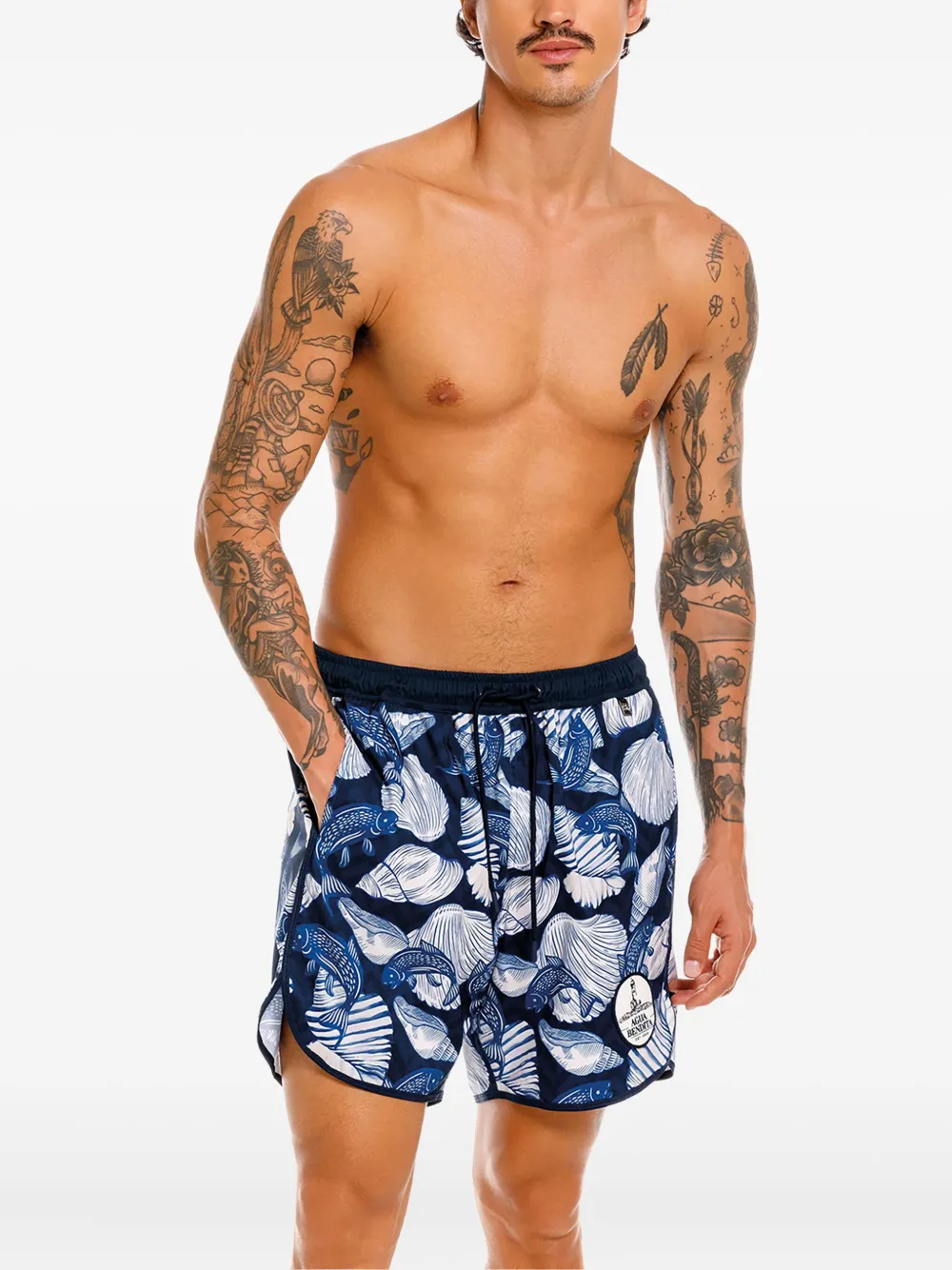Agua Bendita Liam Swim Shorts In Blue