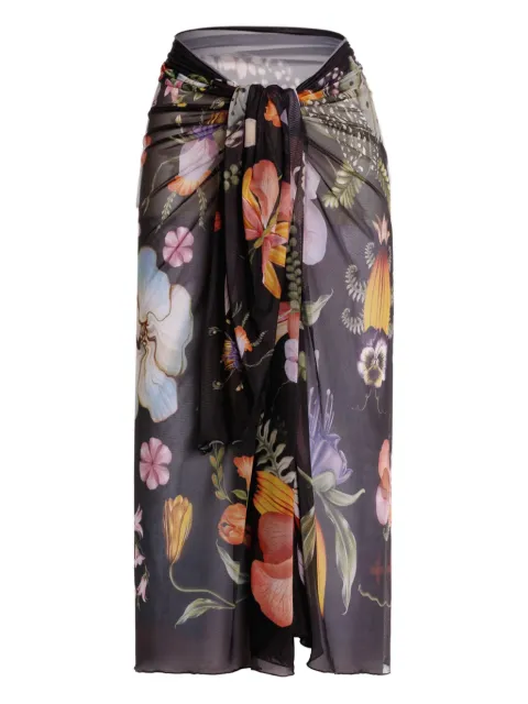 Agua Bendita floral-print sarong