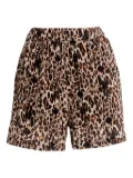 Agua Bendita Watts Quilt leopard-print shorts - Brown