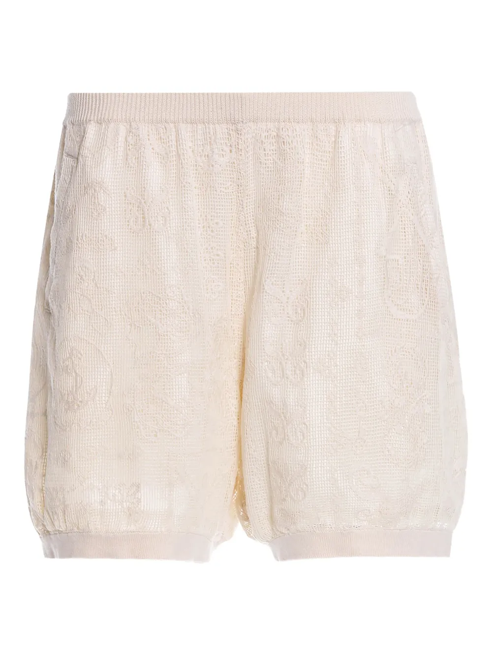Agua Bendita Bestickte Maury Shorts - Nude