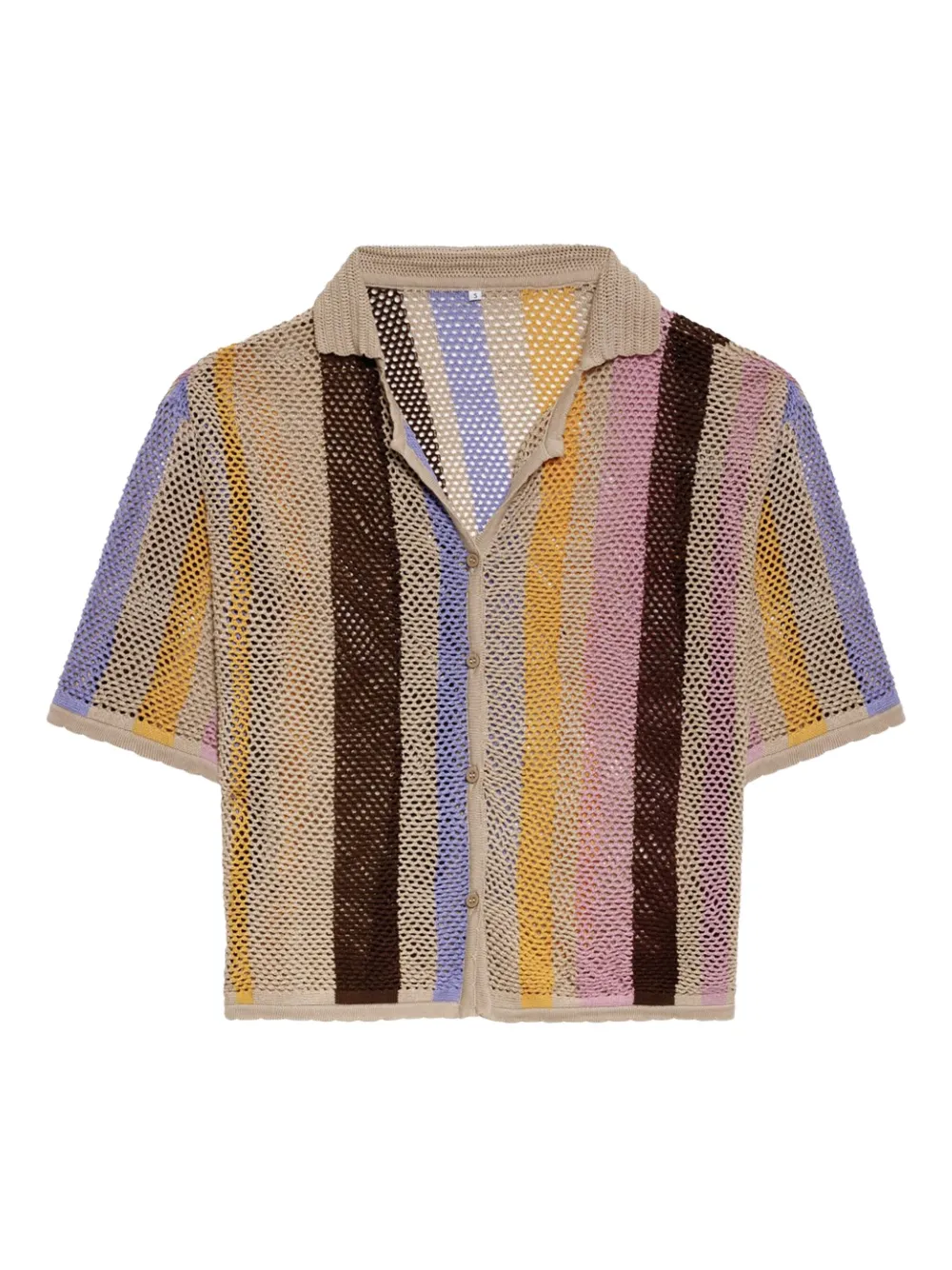 Agua Bendita Camicia a righe - Marrone