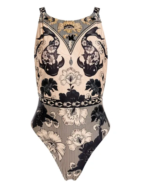 Agua Bendita floral-print swimsuit