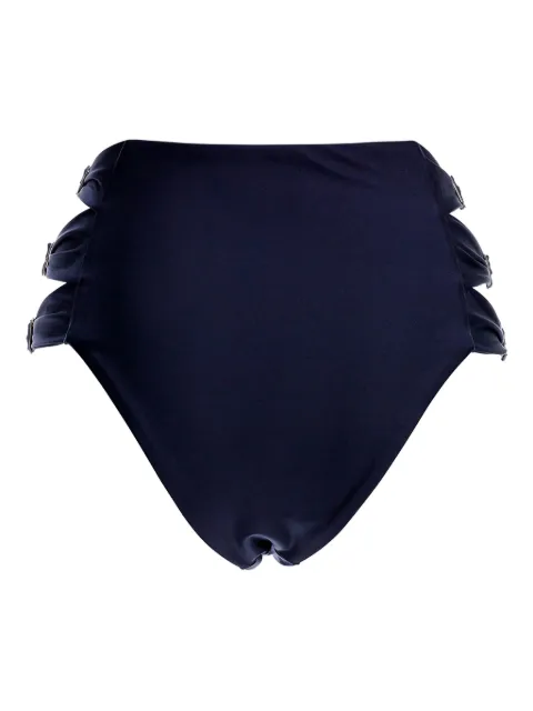 Agua Bendita embroidered high-waisted bikini bottoms 