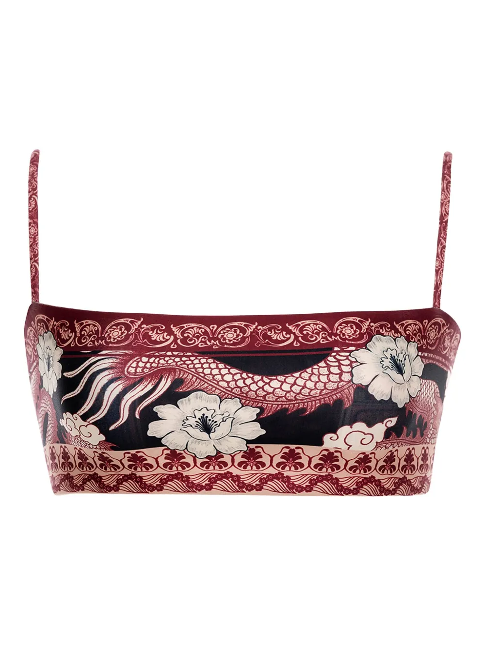 Agua Bendita Bikini mit Drachen-Print - MULTICOLOR